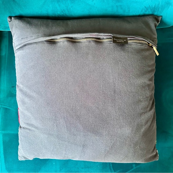 Anthropologie Rifle Paper Co. x Loloi Embroidered Wild Roses Pillow Cover- Black - Picture 6 of 6